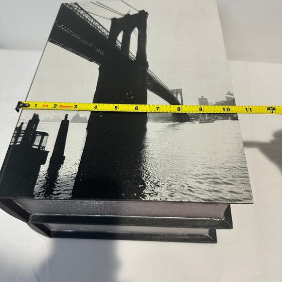 Set of 2 Large Storage Fake Books, New York, Paris 14" x 10.5" x 7.25" - Picture 10 of 11